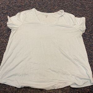 Stripped cotton top sz. 0X